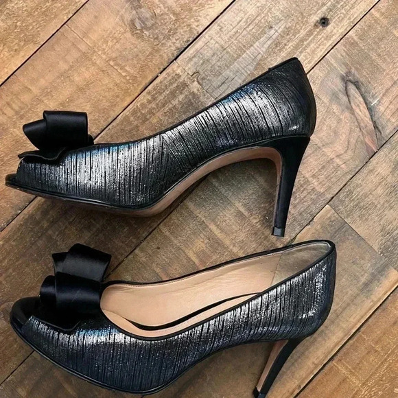 💗 Antonio Melani Peep Toe Heels - Size 7M - Picture 1 of 6